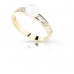 Z70-467 Zlatý prsten s perlou