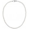 Perlový náhrdelník z pravých říčních perel bílý